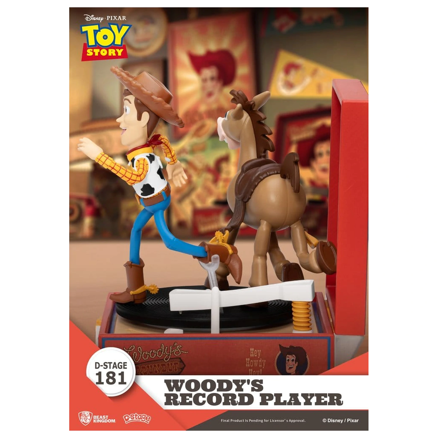Toy Story Record Player Series Figurka PCV Odtwarzacz płyt Woody'ego 13 cm zdjęcie produktu