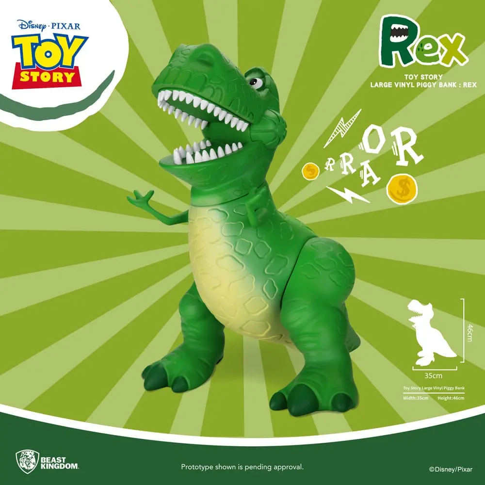 Toy Story Skarbonka Vinyl Rex 46 cm zdjęcie produktu