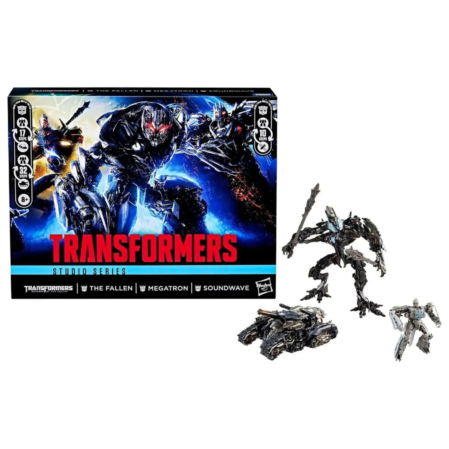 Zestaw 3 figurek Transformers 2: The Fallen, Megatron & Soundwave zdjęcie produktu