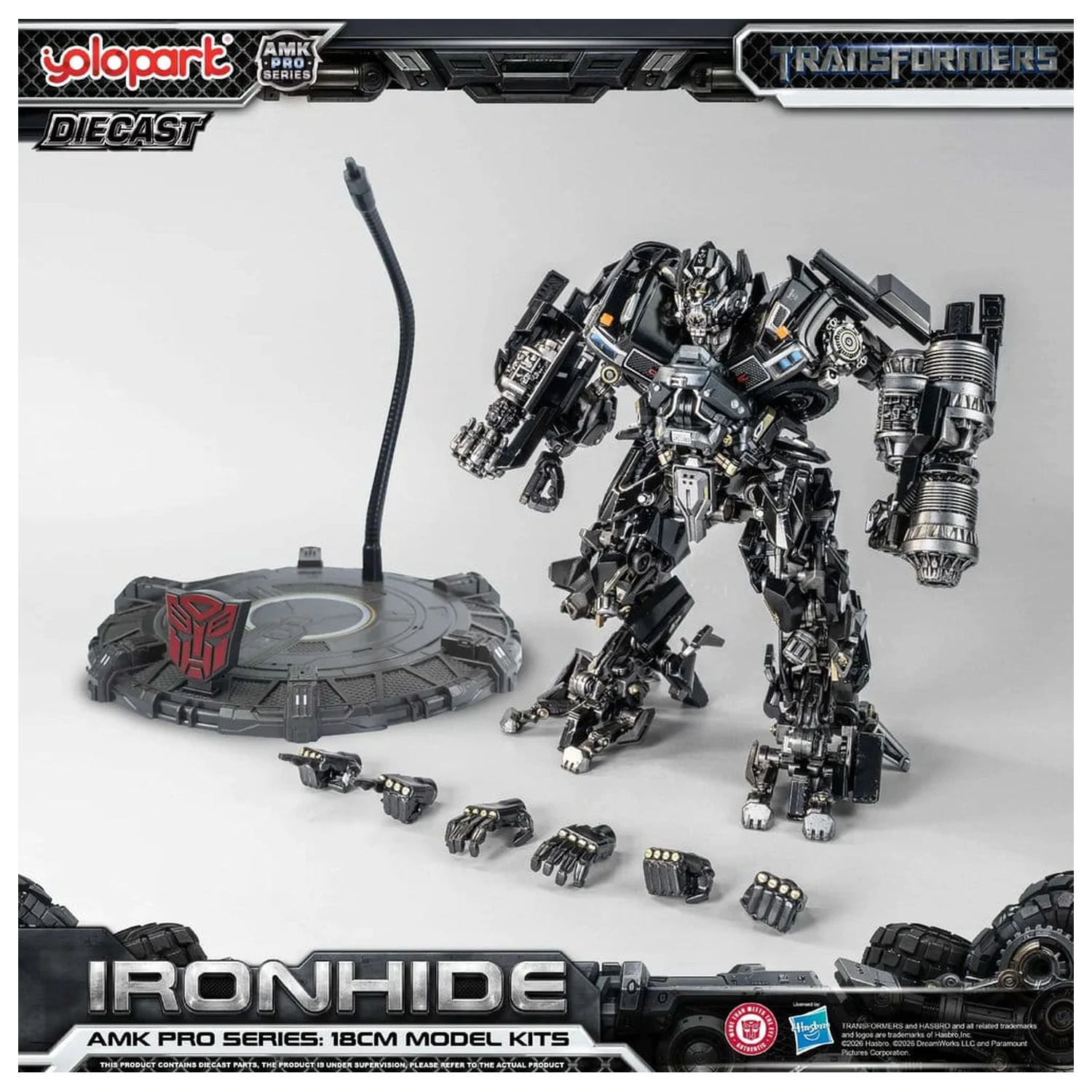 Transformers (2007) AMK PRO Series plastikowy zestaw modelarski Ironhide 18 cm zdjęcie produktu
