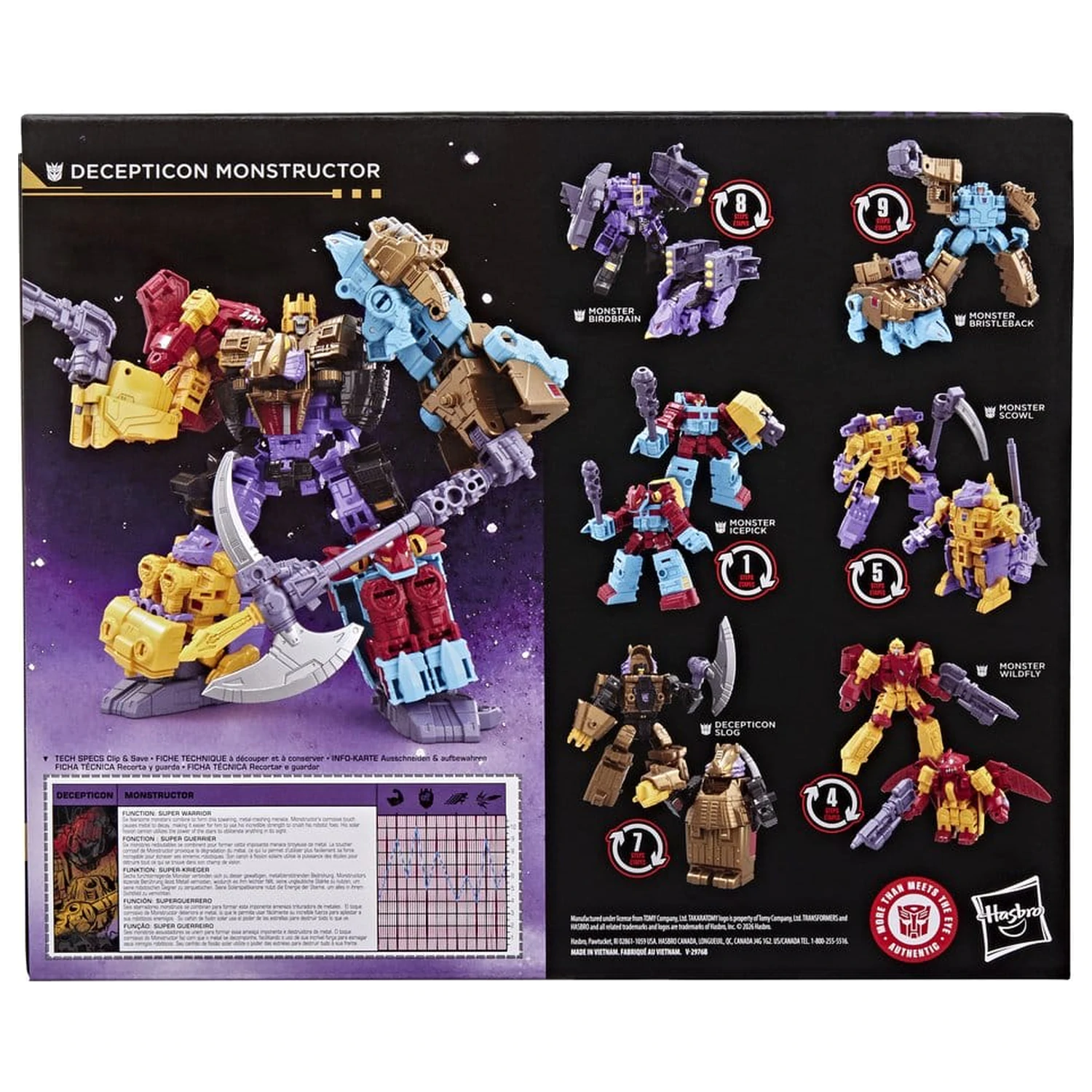 Transformers Age of the Primes figurka akcji Decepticon Monstructor 17 cm zdjęcie produktu