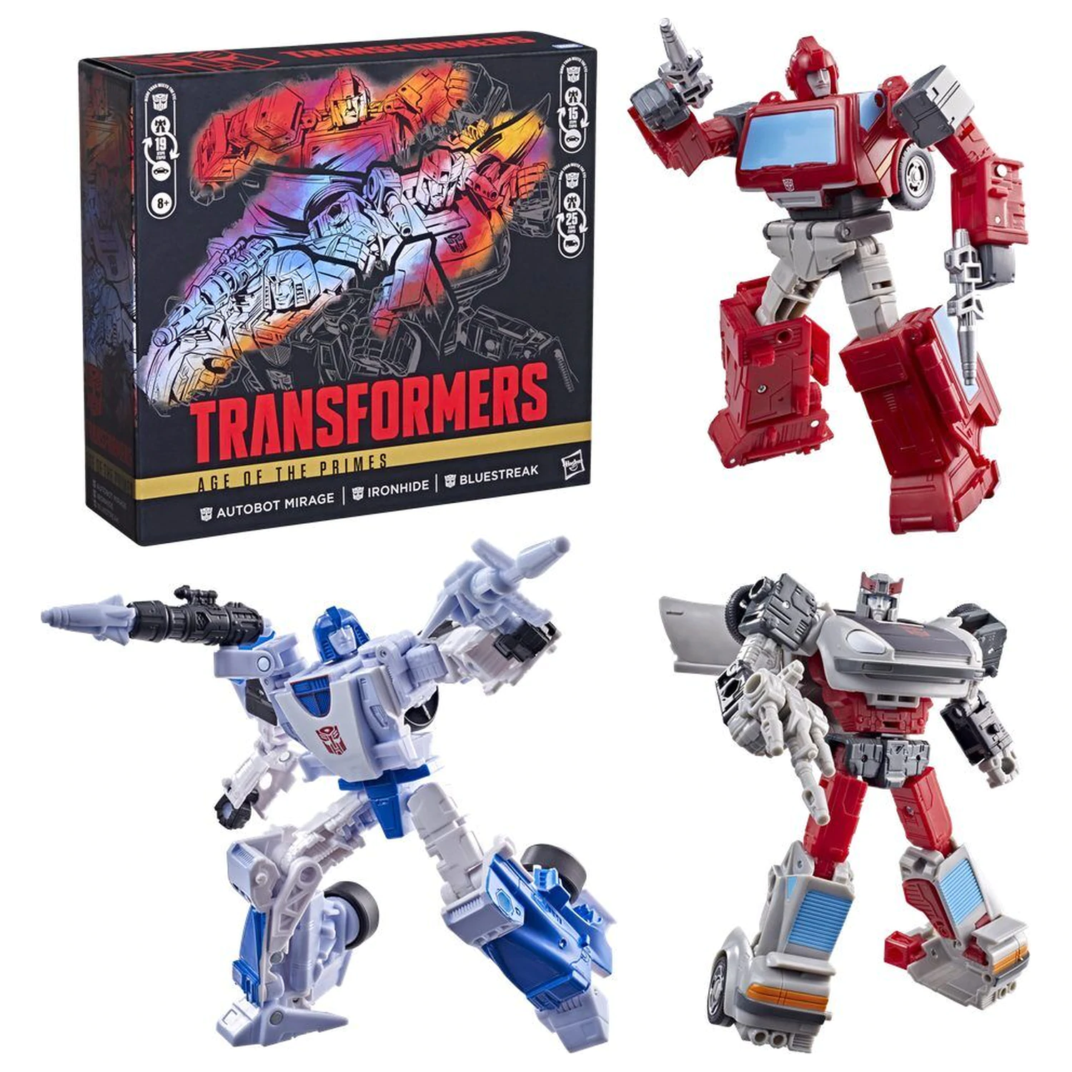 Transformers Age of the Primes Atobot Mirage & Ironhide & Bluestreak zestaw 3 figurek 13-15cm zdjęcie produktu