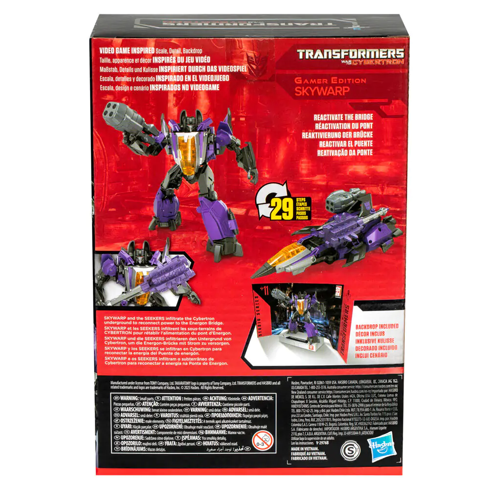 Transformers Cybertron Studio Series Gamer Edition Skywarp figurka 16,5 cm zdjęcie produktu