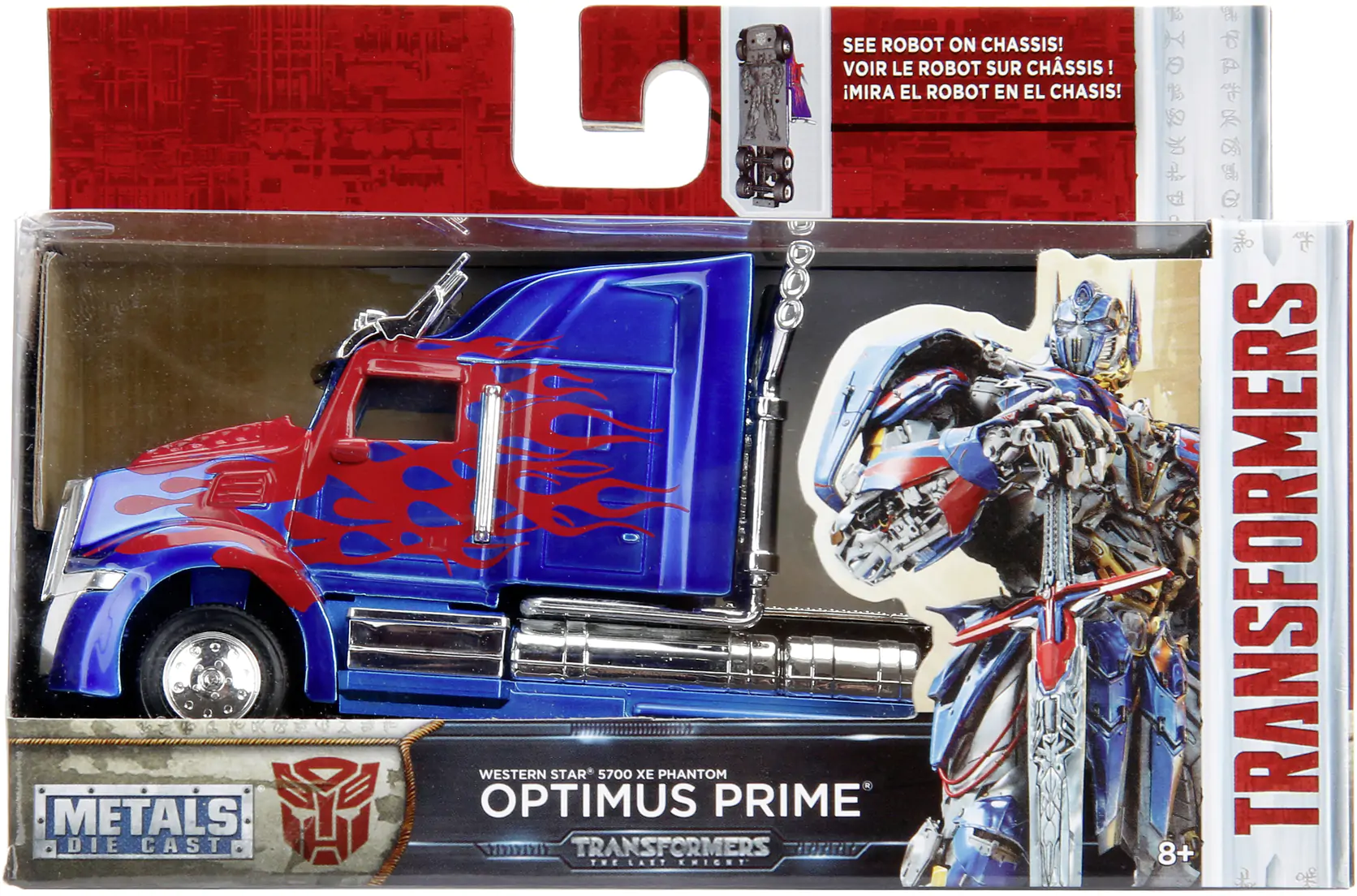 Transformers Diecast Model 1/32 T5 Optimus Prime – Model odlewany zdjęcie produktu