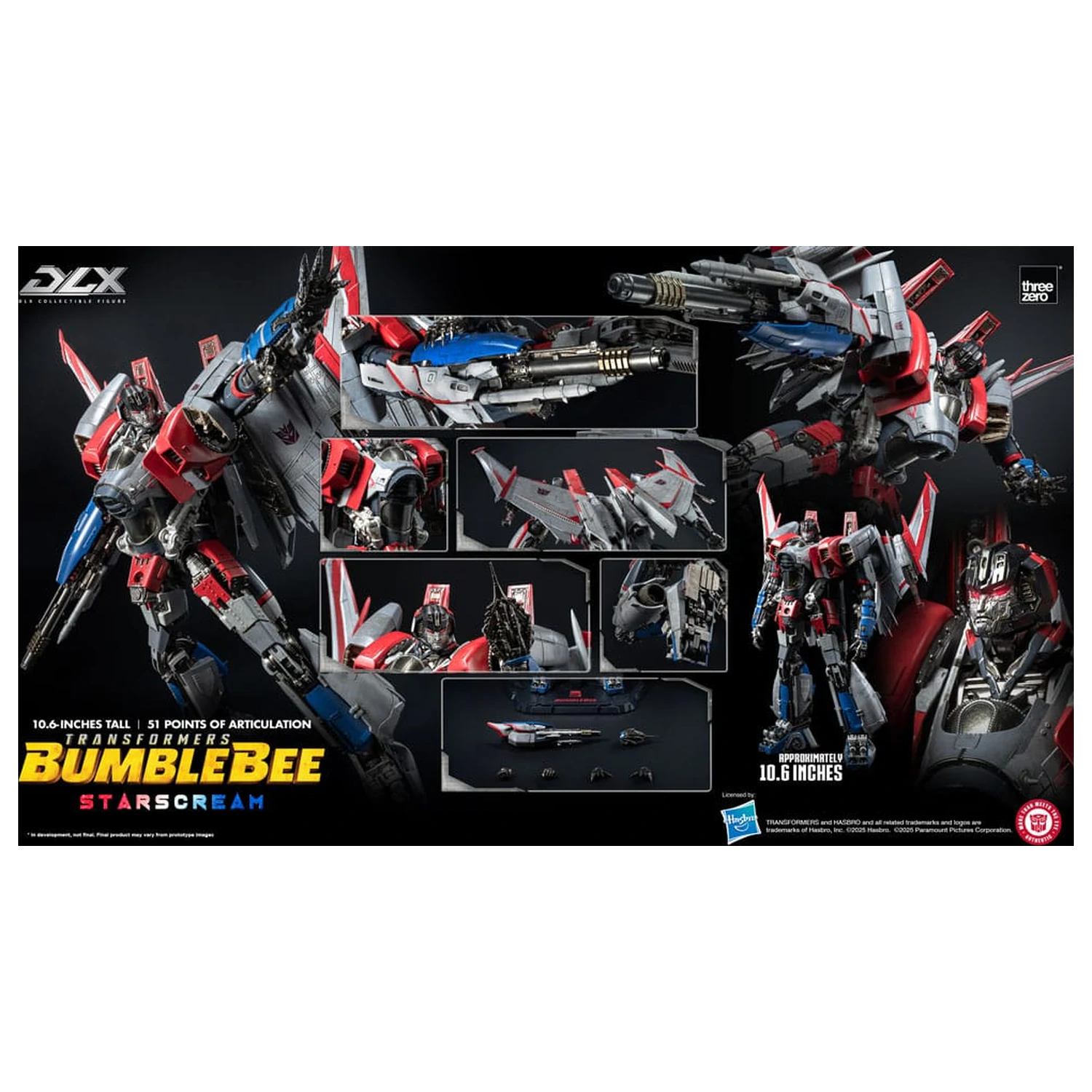 Figurka akcji Transformers DLX Starscream Bumblebee 27 cm zdjęcie produktu