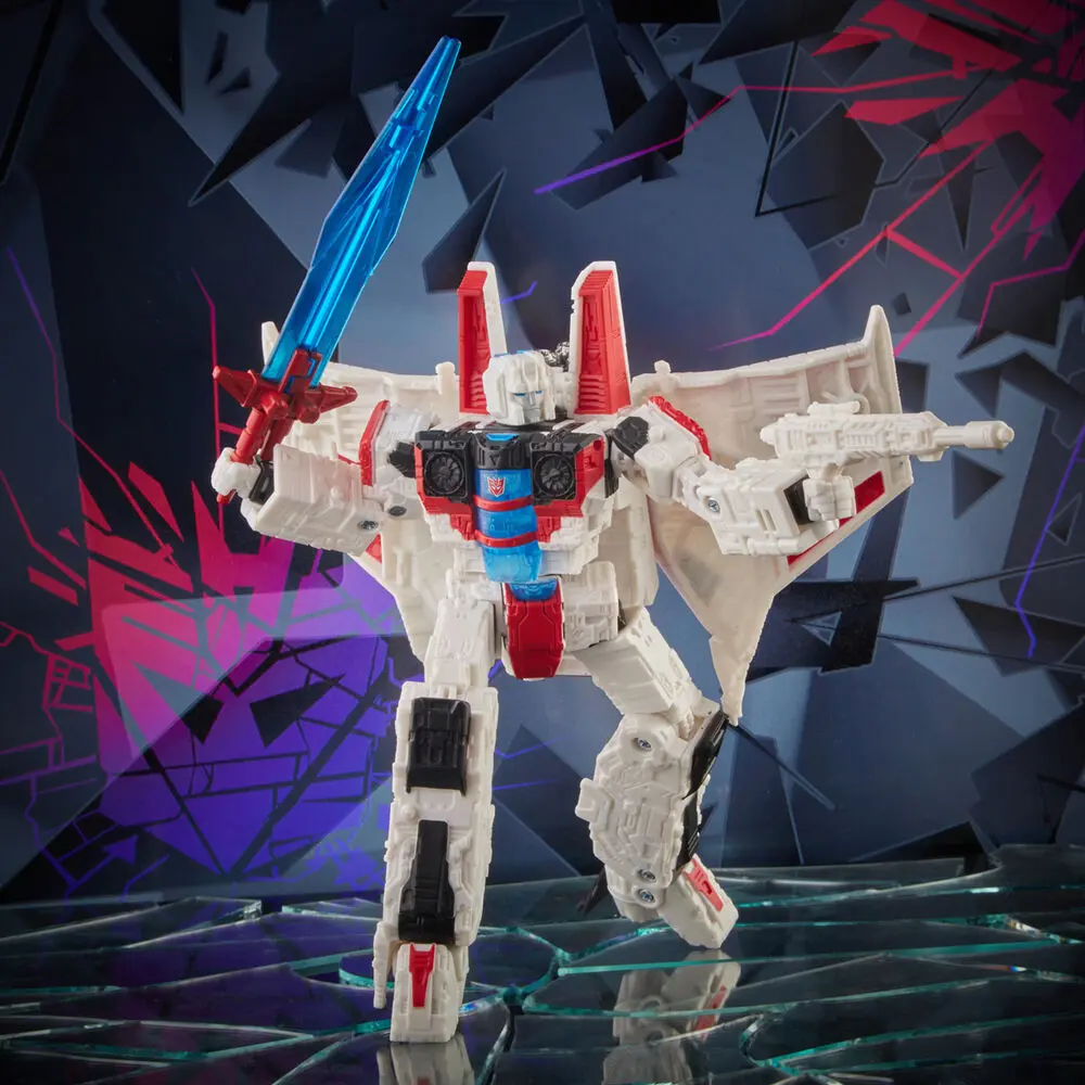 Transformers: Shattered Glass Voyager Class figurka akcji 2021 Starscream 18 cm zdjęcie produktu