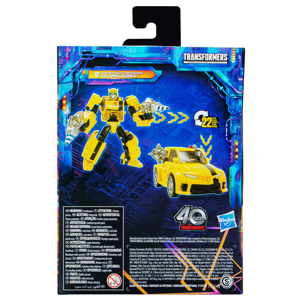 Transformers Legacy United Deluxe Class Animated Universe Bumblebee figurka akcji 14 cm zdjęcie produktu