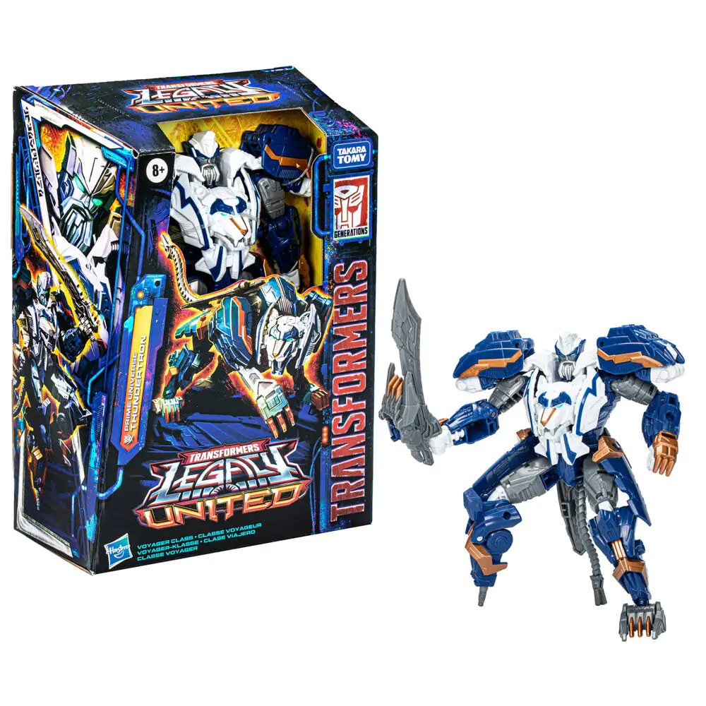 Transformers Legacy United Voyager Class Animated Prime Universe Thundertron figurka akcji 18 cm zdjęcie produktu