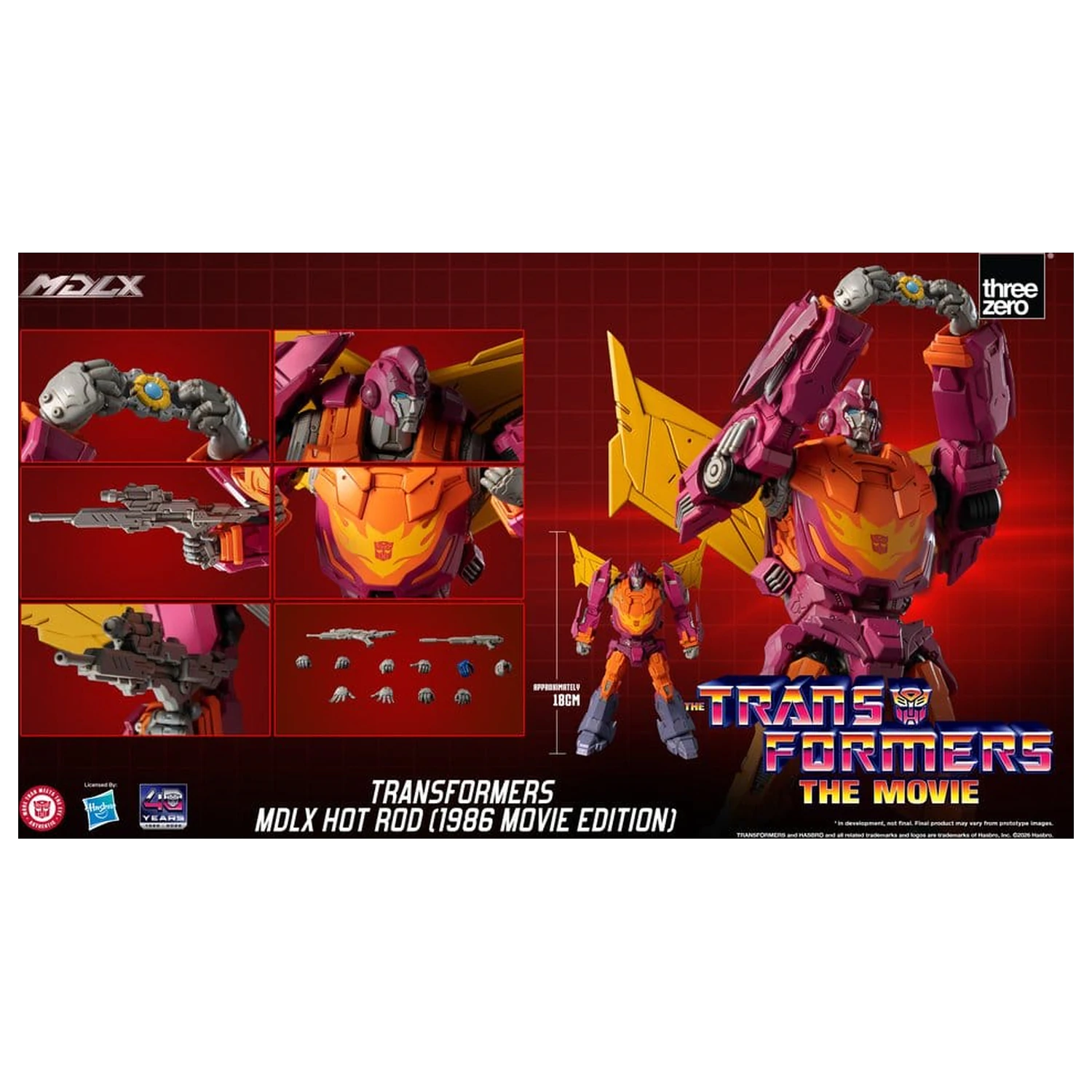 Transformers MDLX Figurka Hot Rod (1986 Movie Edition) 18 cm zdjęcie produktu
