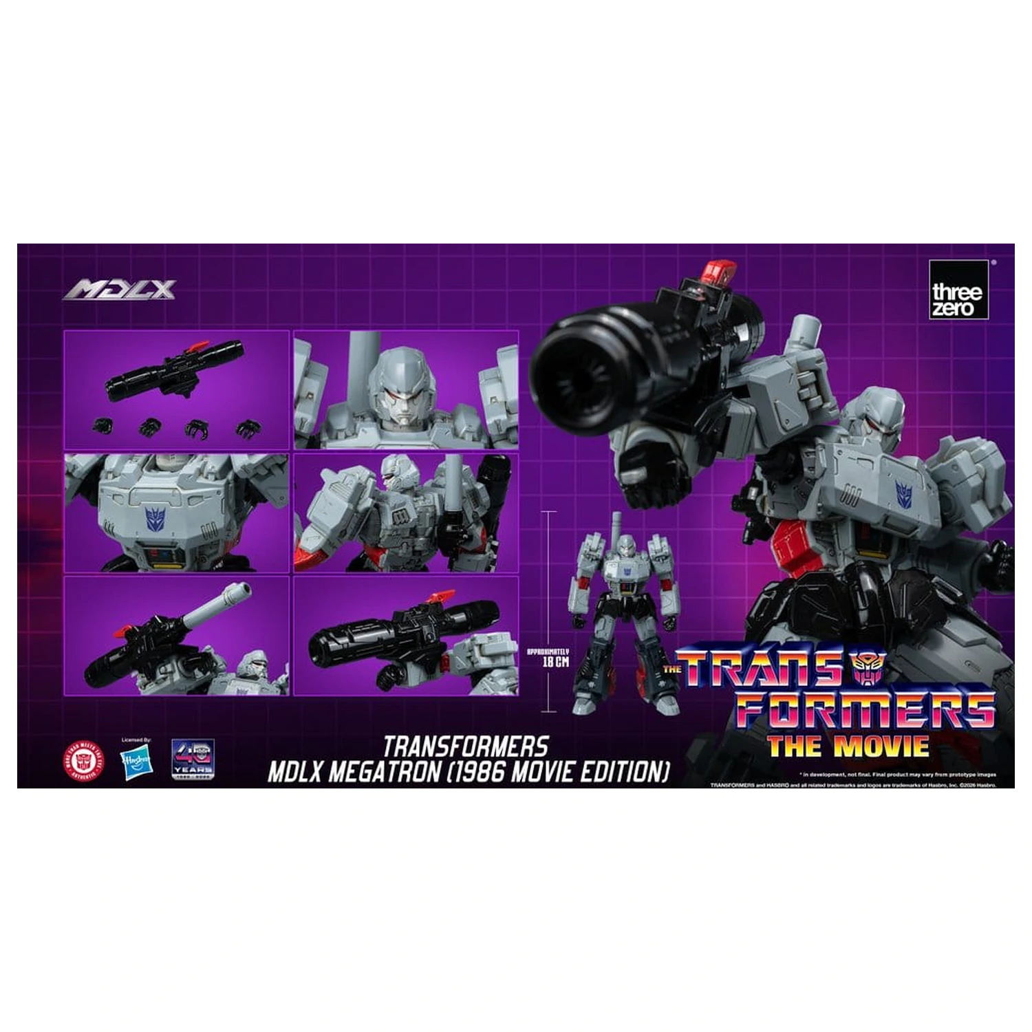Transformers MDLX Figurka Akcji Megatron (1986 Movie Edition) 18 cm zdjęcie produktu