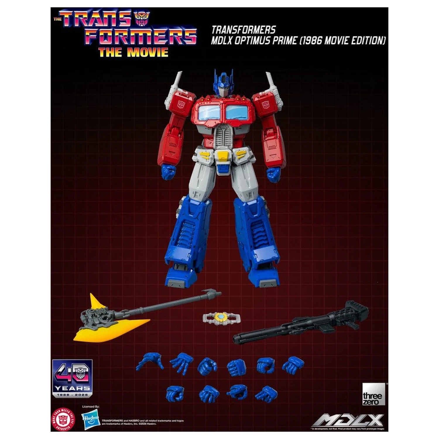 Transformers MDLX figurka akcji Optimus Prime (1986 Movie Edition) 18 cm zdjęcie produktu