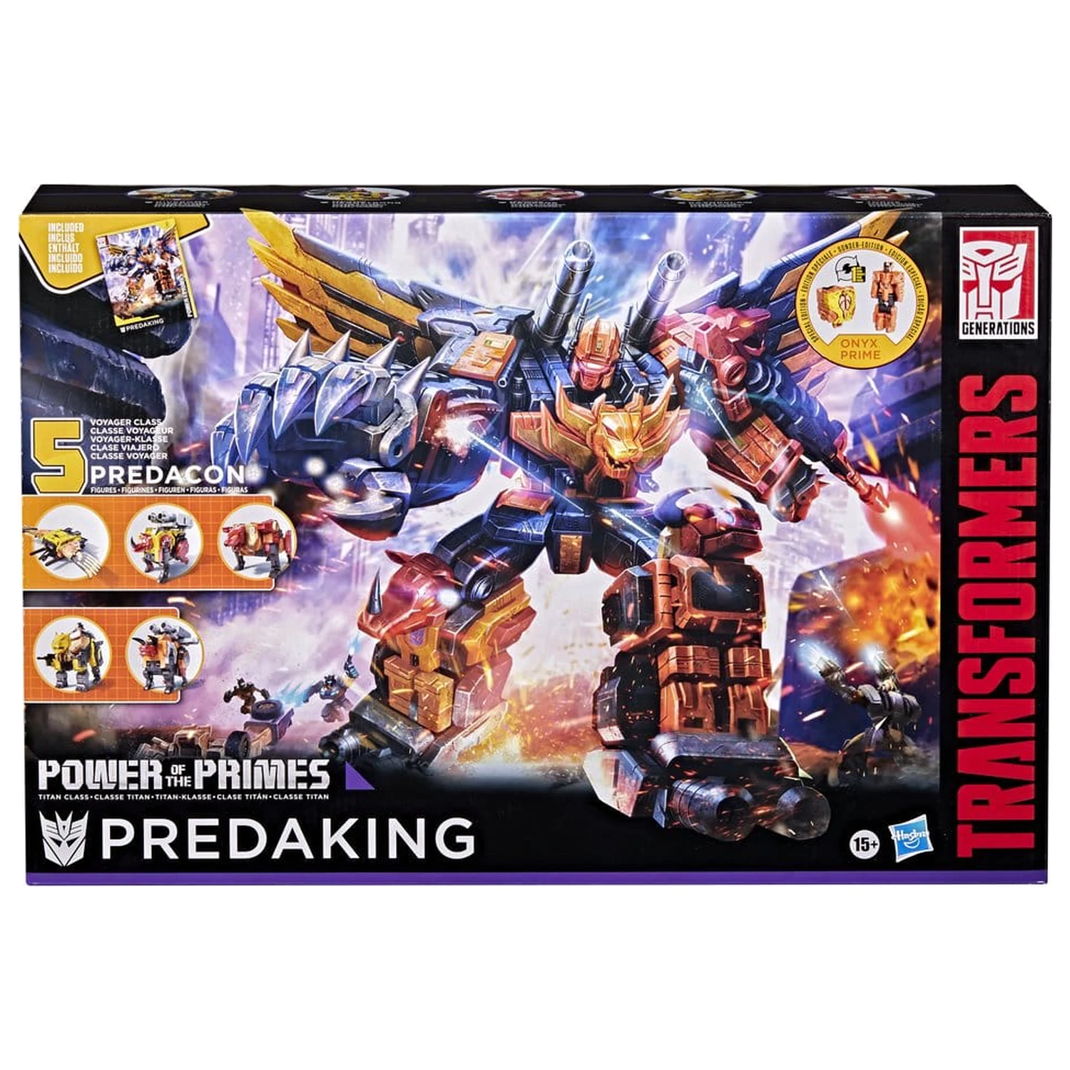 Transformers Power of the Primes Kombinująca Figurka Akcji Predaking 45 cm zdjęcie produktu