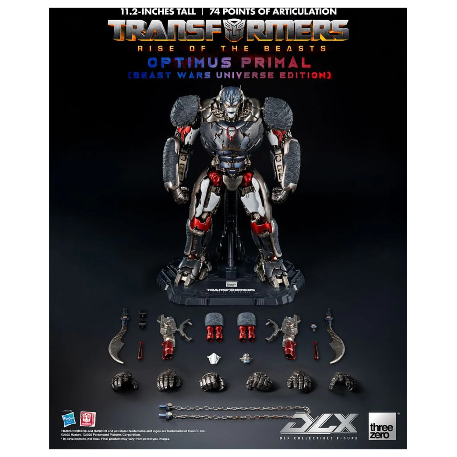 Transformers: Rise of the Beasts DLX Figurka Akcji Optimus Primal (Beast Wars Universe Edition) 29 cm zdjęcie produktu