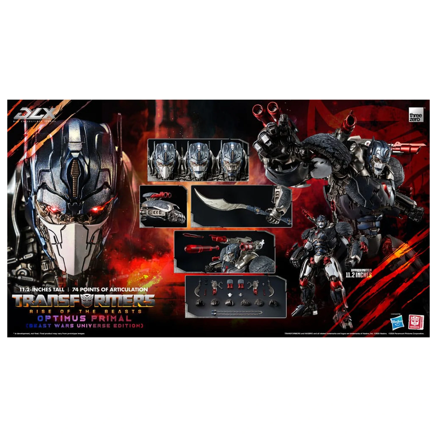 Transformers: Rise of the Beasts DLX Figurka Akcji Optimus Primal (Beast Wars Universe Edition) 29 cm zdjęcie produktu