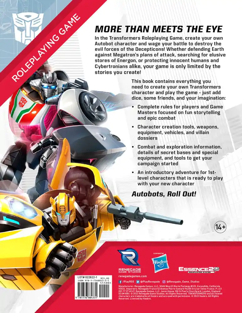 Transformers RPG Core Rulebook *Englische Version* - Podręcznik Główny zdjęcie produktu