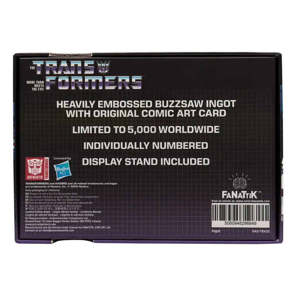 Transformers Replika Soundwave Kaseta Limitowana Edycja zdjęcie produktu