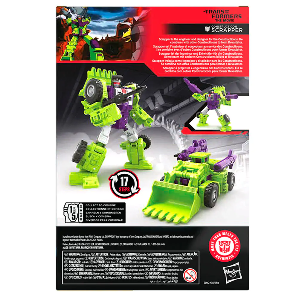 Transformers Studio Series Constructicon Scrapper figurka 16,5 cm zdjęcie produktu