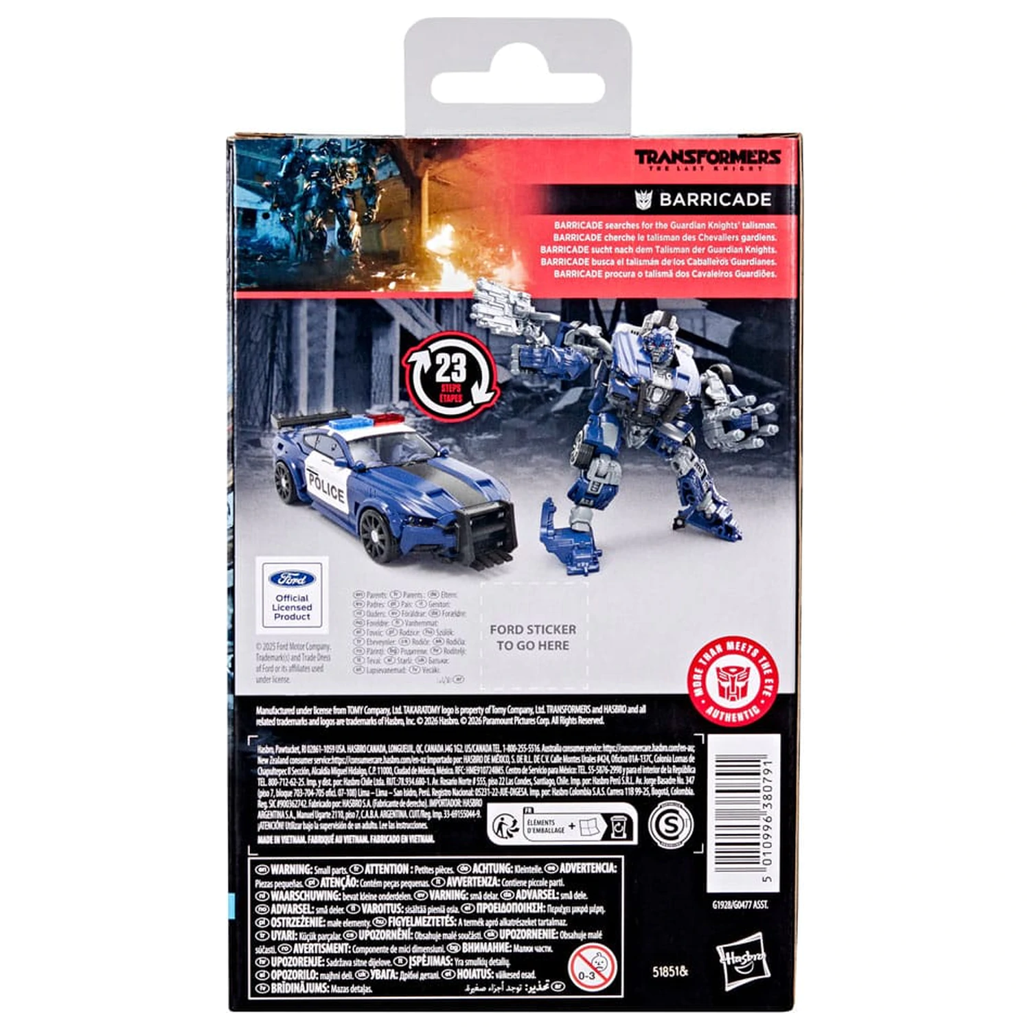 Transformers: Ostatni Rycerz Studio Series Klasy Deluxe figurka akcji Barricade 11 cm zdjęcie produktu