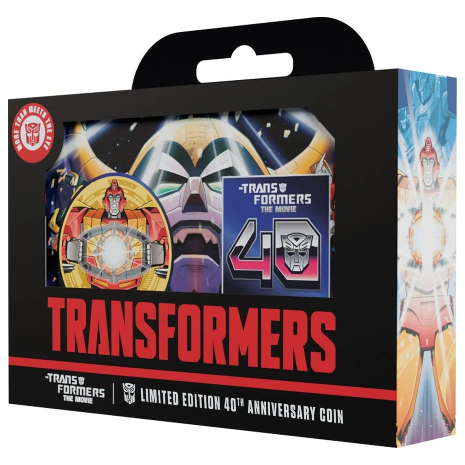 Transformers Collectable Coin The Movie 40th Anniversary Edycja Limitowana 24k pozłacana moneta zdjęcie produktu