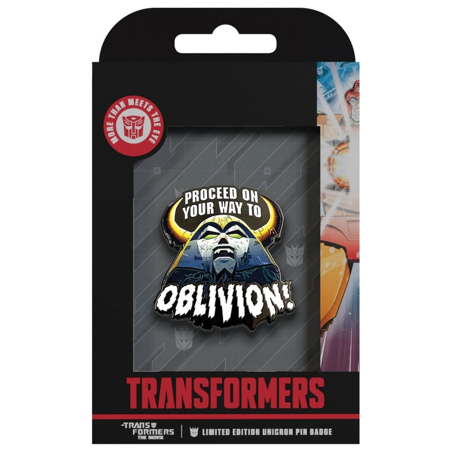 Transformers Pin Badge The Movie 40th Anniversary Unicron Limited Edition zdjęcie produktu