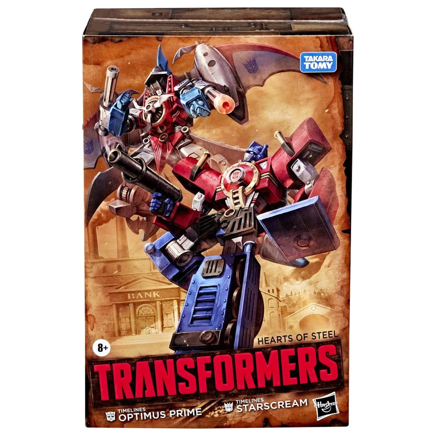 Transformers Timelines Hearts of Steel Comic Edition Figurki akcji Optimus Prime & Starscream 14 cm zdjęcie produktu
