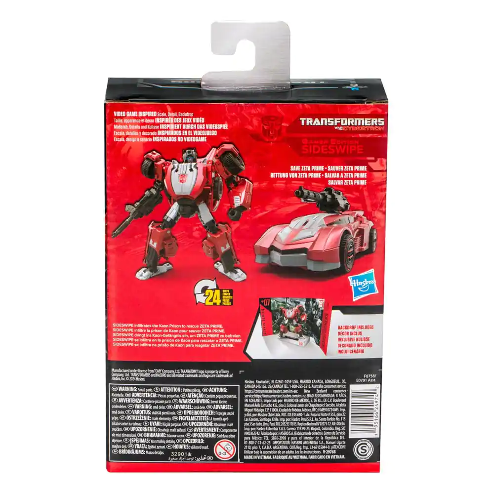 Transformers: War for Cybertron Studio Series figurka akcji Deluxe Class Gamer Edition Sideswipe 11 cm zdjęcie produktu