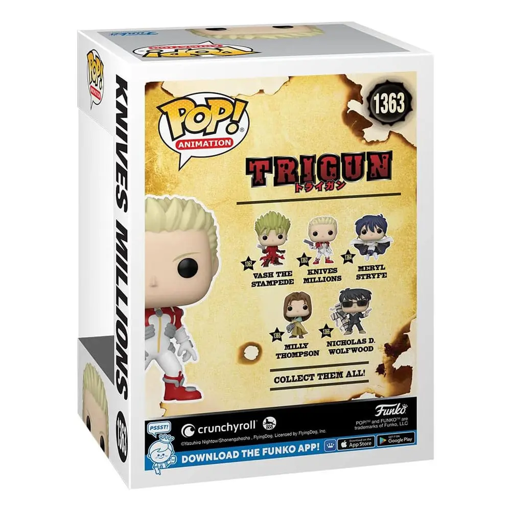 Trigun POP! Television Vinyl Figure Knives Figurka winylowa 9 cm zdjęcie produktu