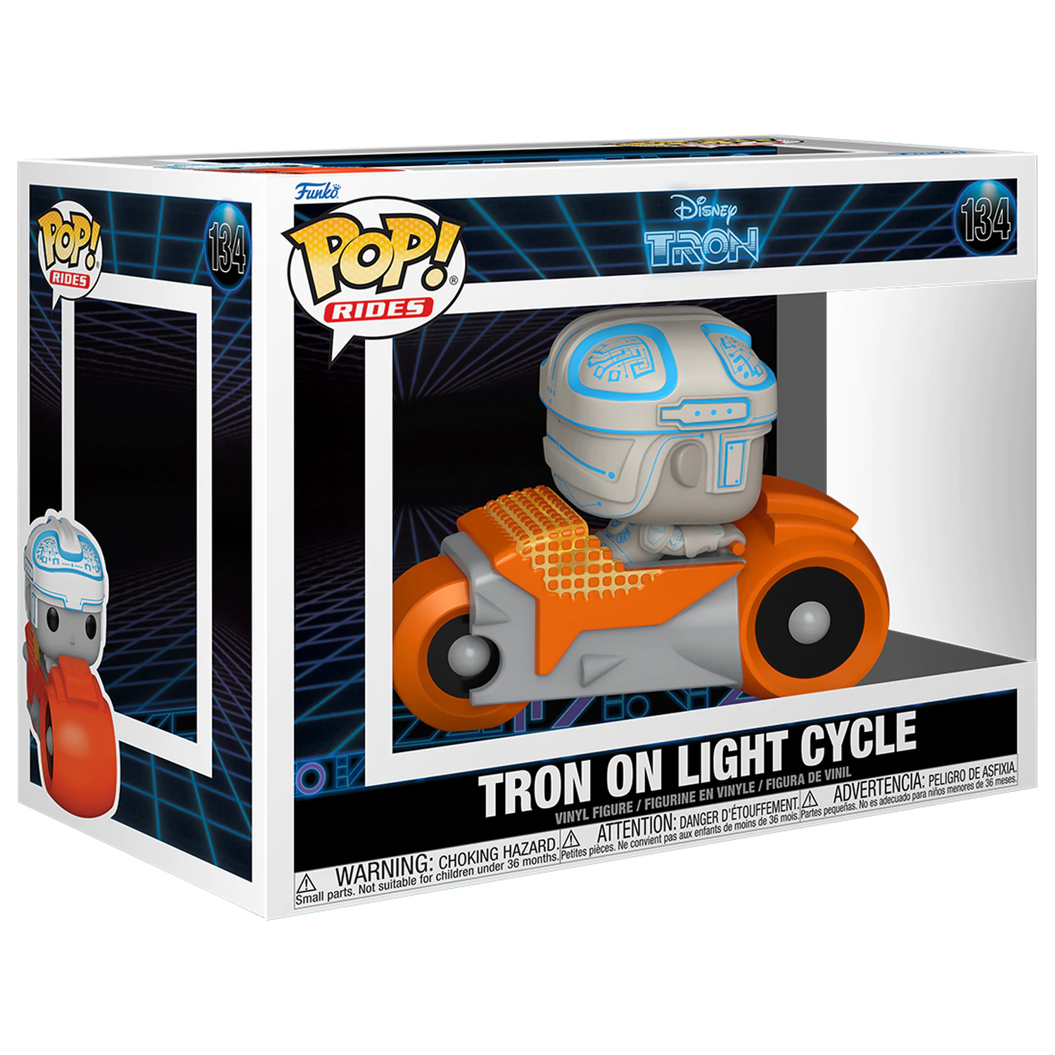 Tron (1982) Funko POP! Rides Deluxe Figurka winylowa Tron z motocyklem 9 cm zdjęcie produktu