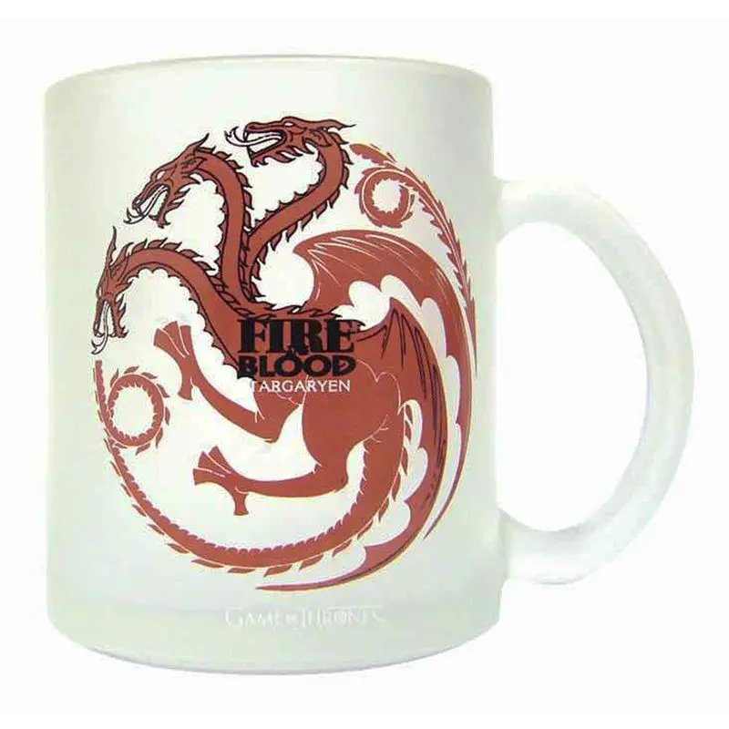 "Game of Thrones Targaryen" przezroczysty szklany kubek zdjęcie produktu