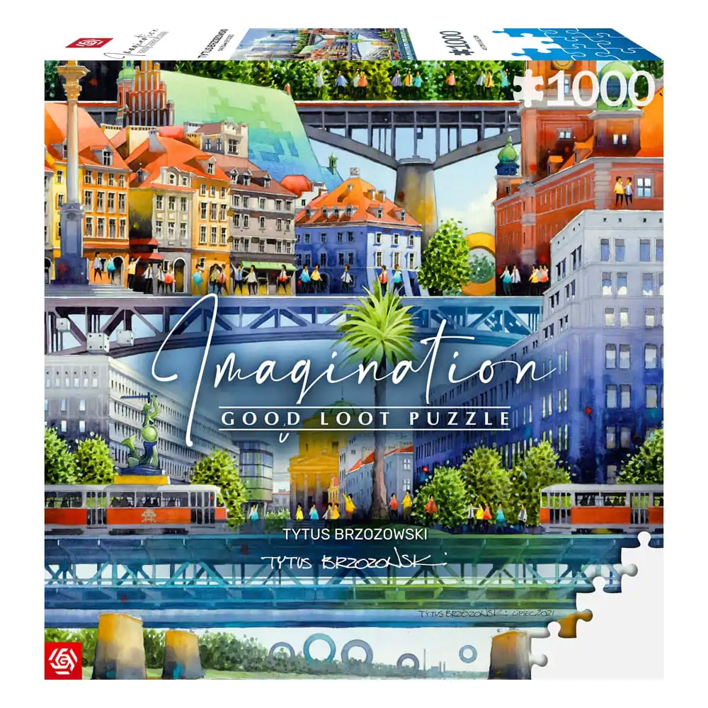 Puzzle Tytus Brzozowski Imagination Warsaw Bridges (1000 elementów) zdjęcie produktu