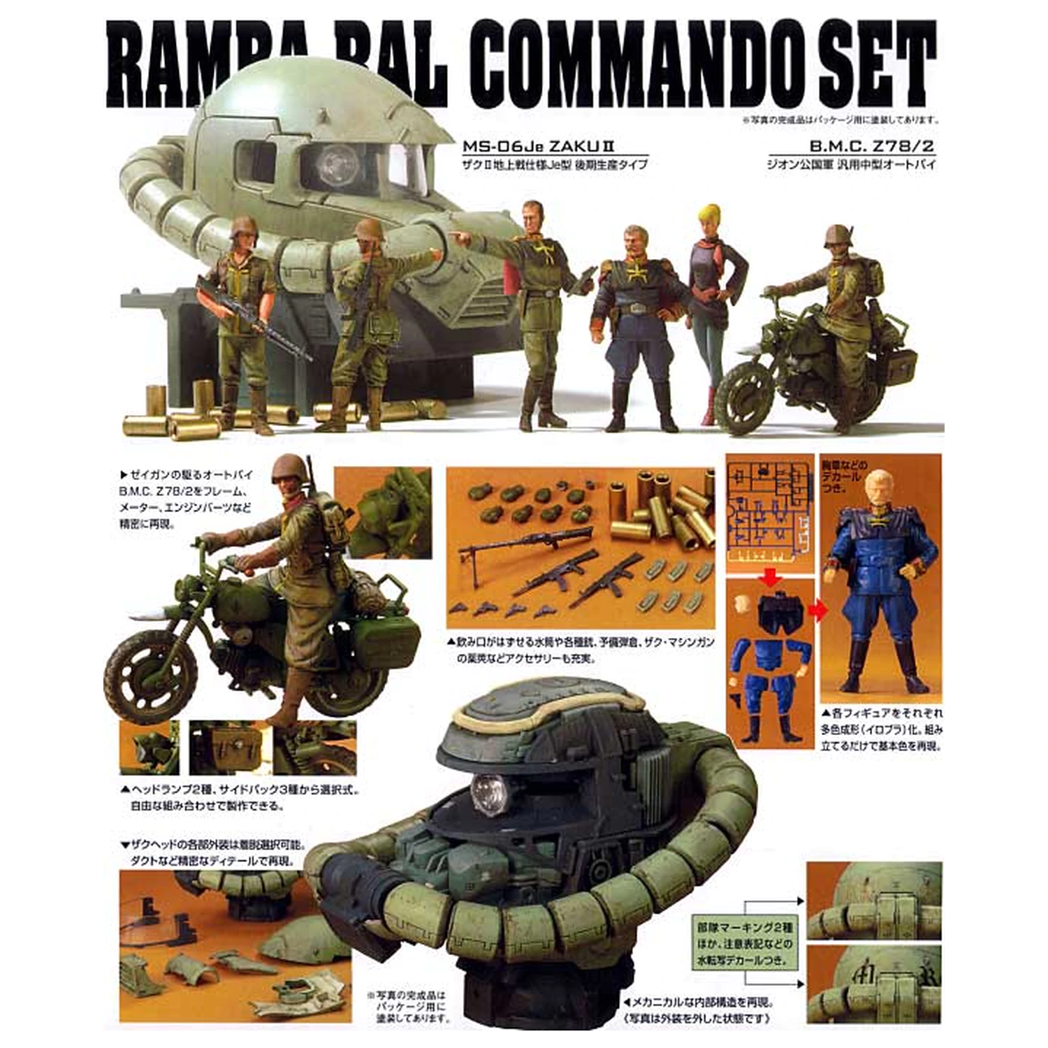 U.C. Hard Graph 1/35 Mobile Suit Gundam Zestaw Dowódcy Ramba Ral zdjęcie produktu