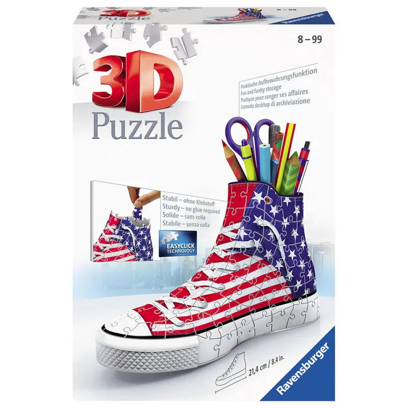 U.S.A 3D Sneaker puzzle piórnik 108 elementów zdjęcie produktu