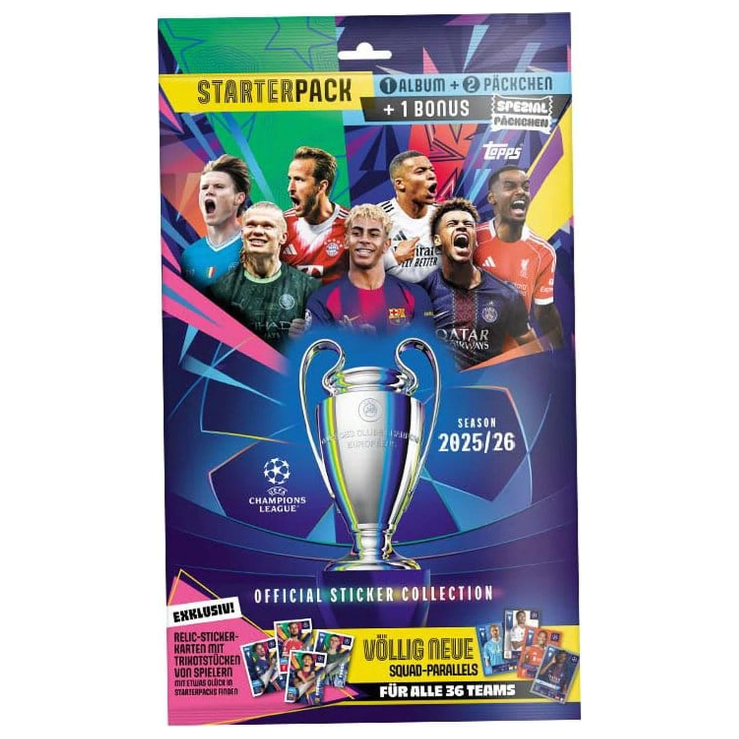 UEFA Champions League 2025/26 Kolekcja Naklejek Starter Pack zdjęcie produktu