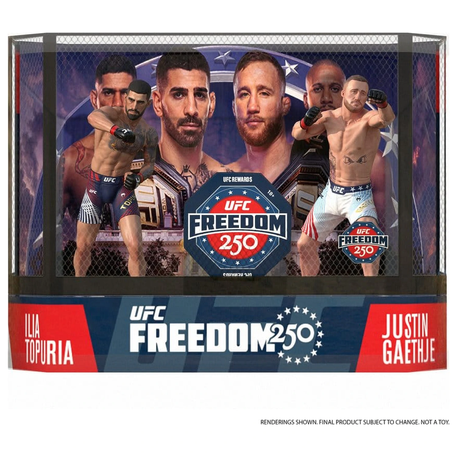UFC McFarlane’s SportsPicks Figurki Akcji Zestaw 2 sztuk Ilia Topuria vs Justin Gaethje (Freedom 250) 18 cm zdjęcie produktu