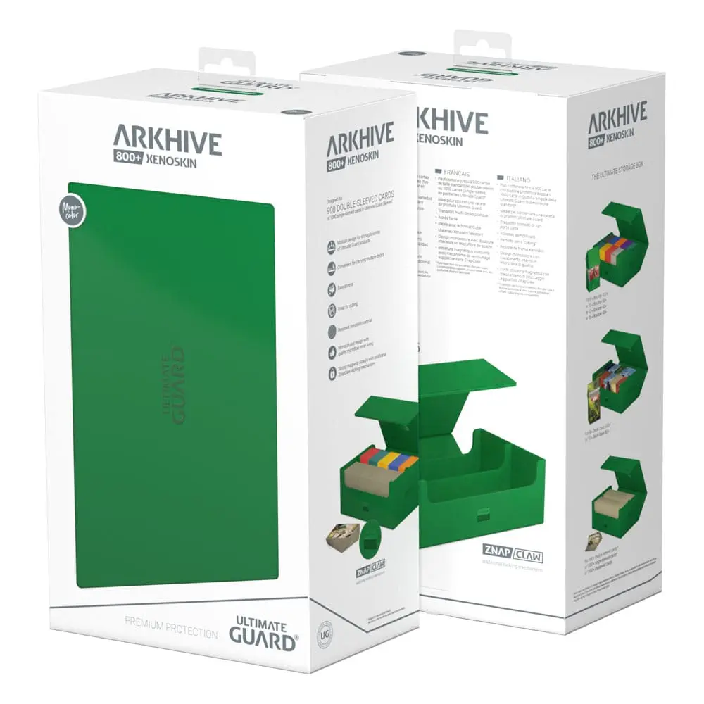 Ultimate Guard Arkhive 800+ XenoSkin Monocolor Zielony zdjęcie produktu