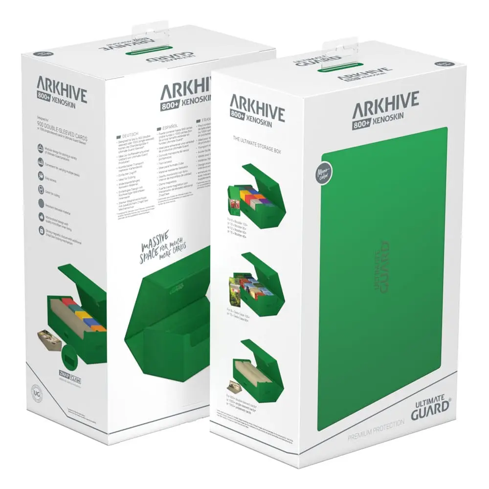 Ultimate Guard Arkhive 800+ XenoSkin Monocolor Zielony zdjęcie produktu