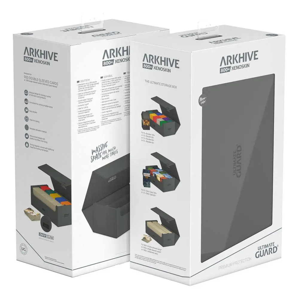 Ultimate Guard Arkhive 800+ XenoSkin Monocolor Szary zdjęcie produktu