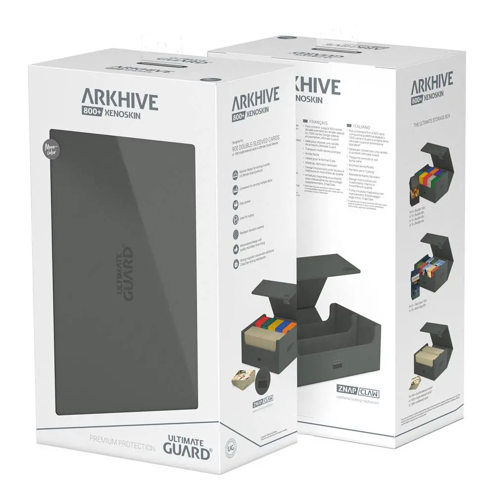 Ultimate Guard Arkhive 800+ XenoSkin Monocolor Szary zdjęcie produktu