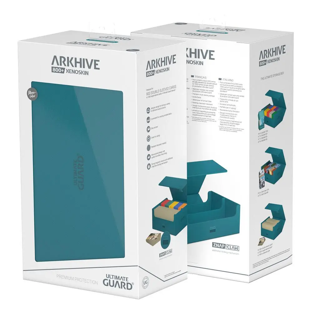 Ultimate Guard Arkhive 800+ XenoSkin Monocolor Petrol – Pojemnik/Pudełko zdjęcie produktu