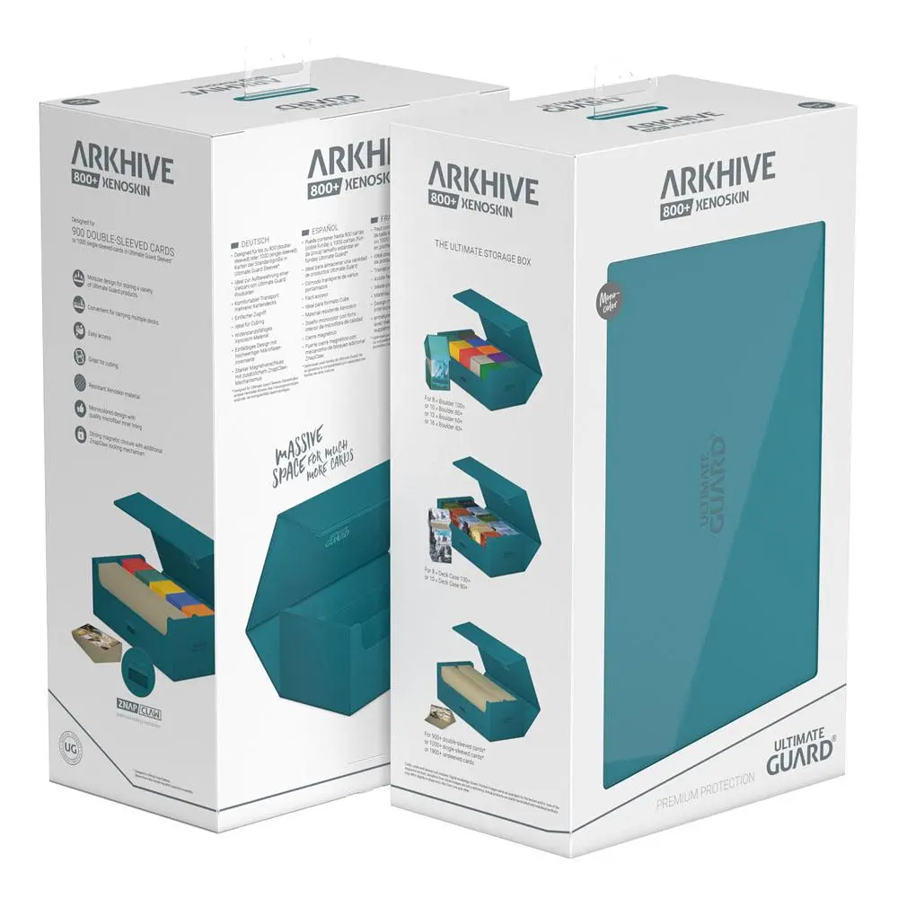 Ultimate Guard Arkhive 800+ XenoSkin Monocolor Petrol – Pojemnik/Pudełko zdjęcie produktu