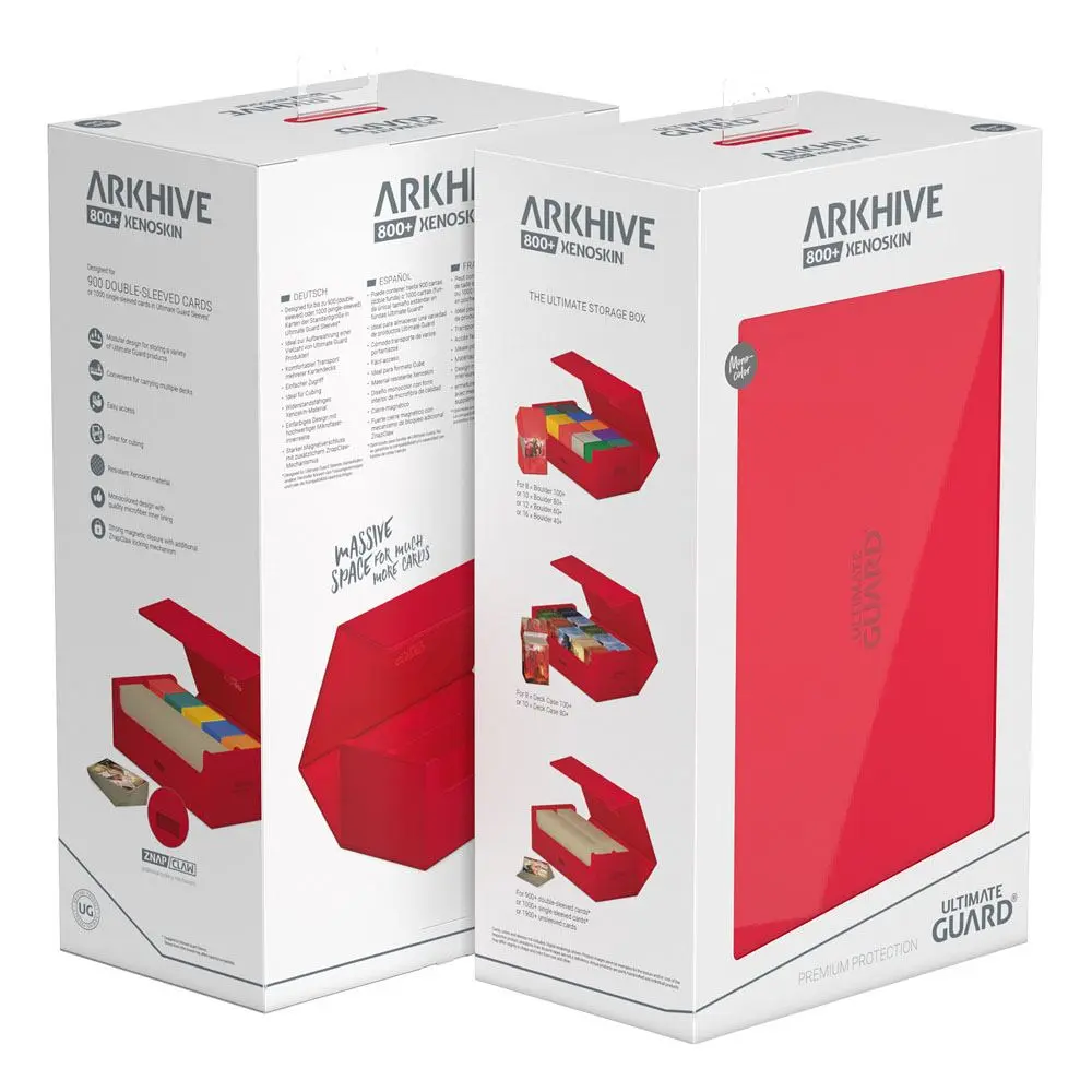 Ultimate Guard Arkhive 800+ XenoSkin Monocolor Red - pudełko zdjęcie produktu