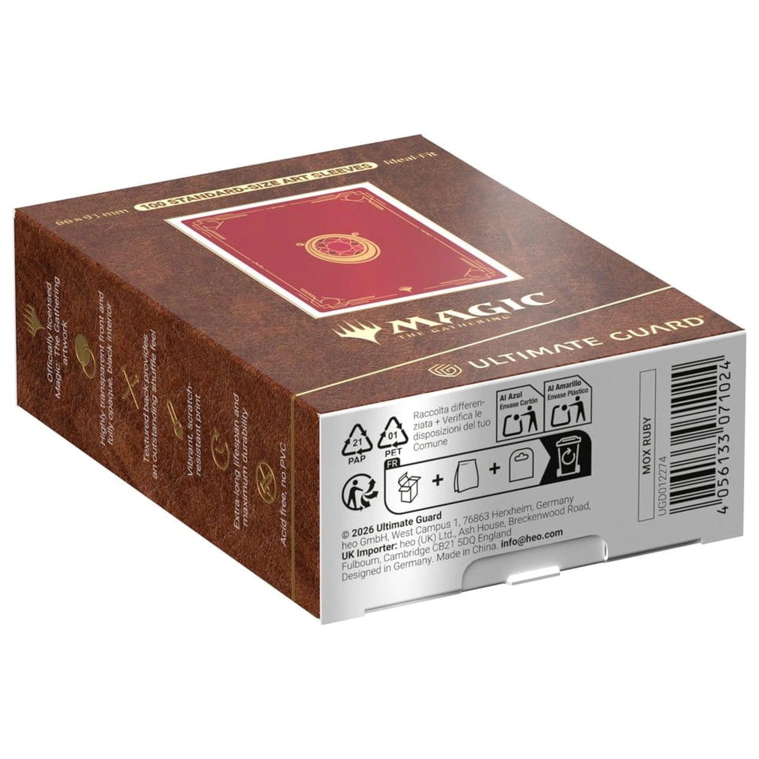 Ultimate Guard Art Sleeves Magic: The Gathering "Mox Collection" - Ruby zdjęcie produktu