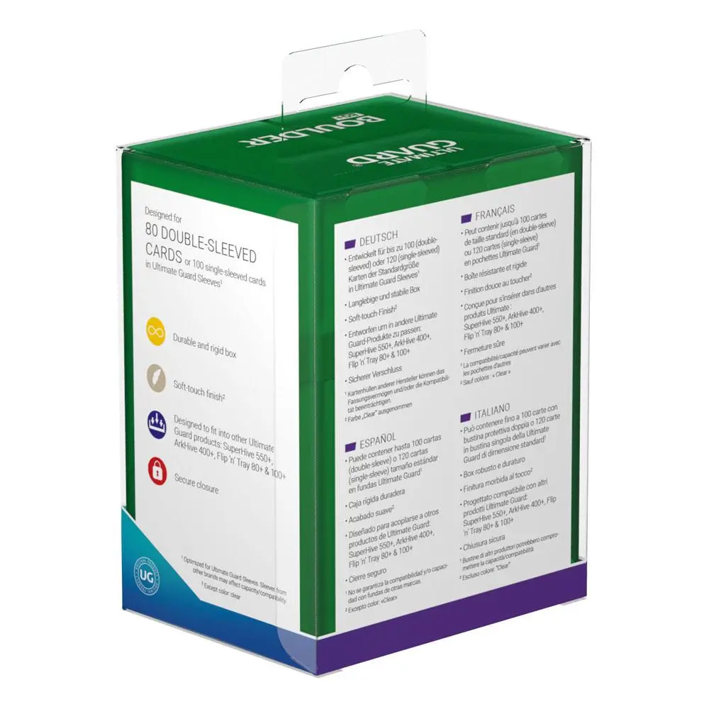 Ultimate Guard Boulder Deck Case 80+ Standard Size Emerald - Pudełko na talię zdjęcie produktu