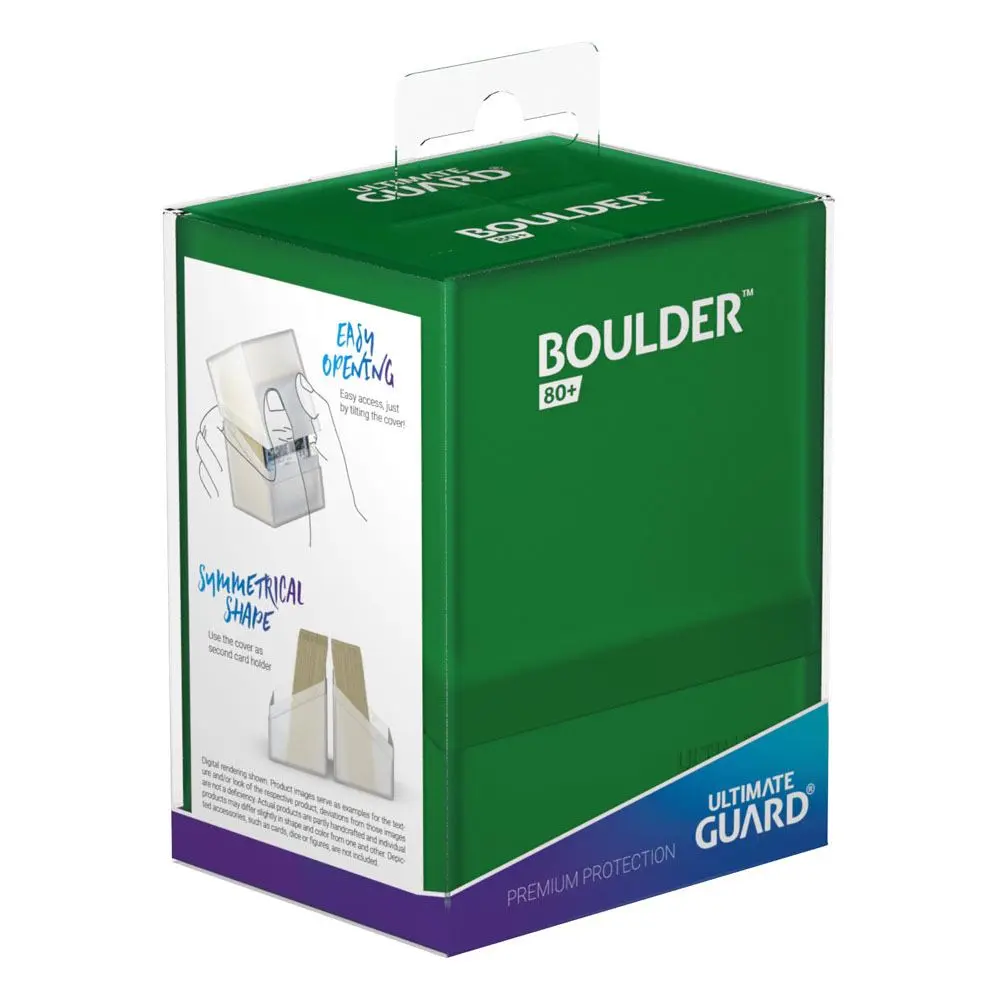Ultimate Guard Boulder Deck Case 80+ Standard Size Emerald - Pudełko na talię zdjęcie produktu