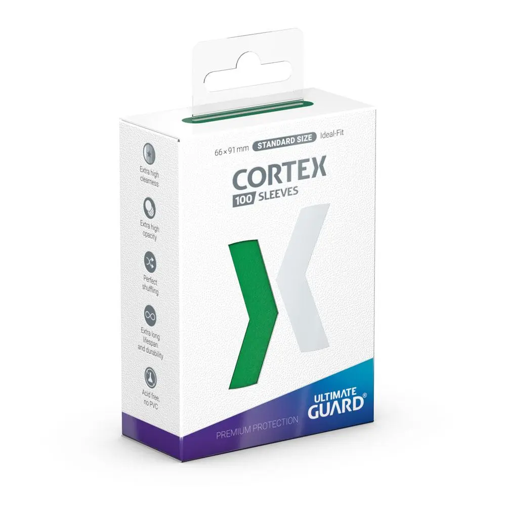 Koszulki na karty Ultimate Guard Cortex Sleeves Standard Size Zielone (100 szt.) zdjęcie produktu