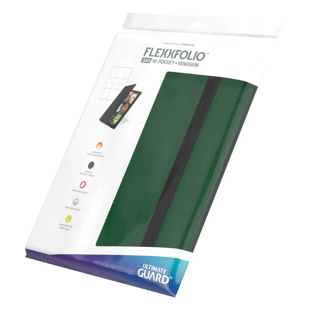 Ultimate Guard Flexxfolio 360 - album na 18 kart, 18-Pocket XenoSkin Zielony zdjęcie produktu
