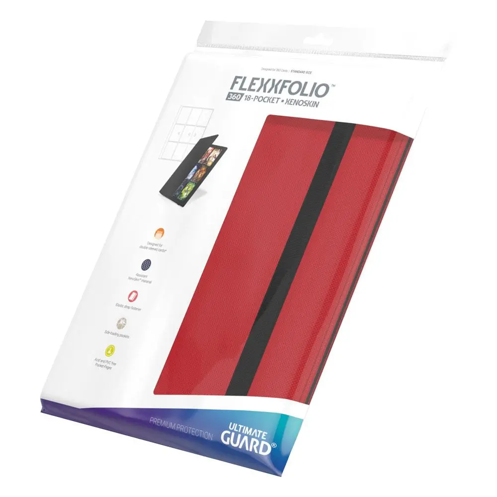 Ultimate Guard Flexxfolio 360 - 18-kieszeniowy XenoSkin Czerwony zdjęcie produktu
