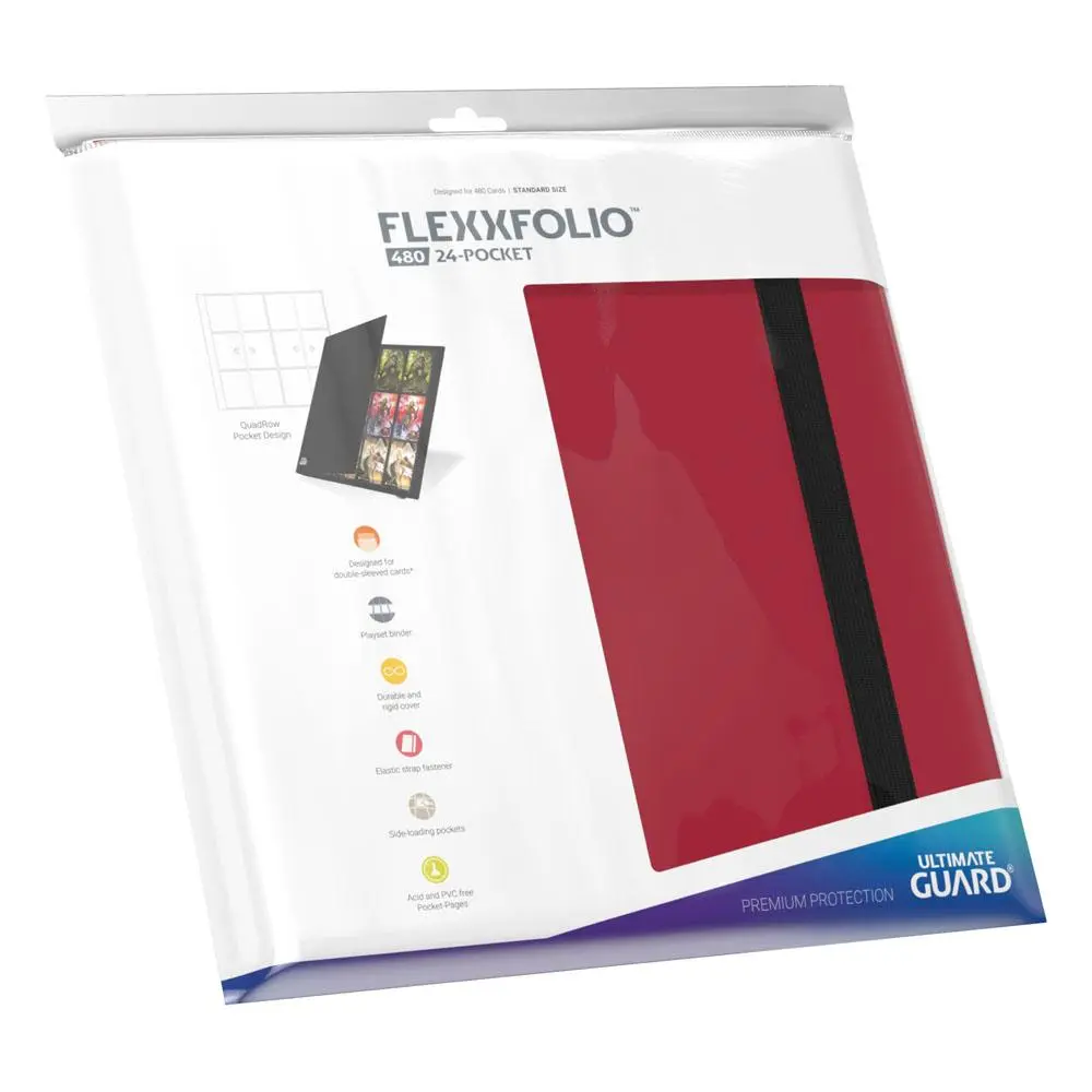 Ultimate Guard Flexxfolio 480 – 24-kieszeniowe (Quadrow) – Czerwone zdjęcie produktu