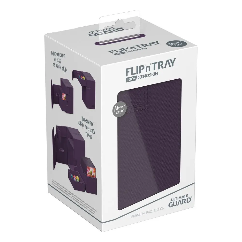 Ultimate Guard Flip`n`Tray 100+ XenoSkin Monocolor Purple - Pudełko na karty zdjęcie produktu