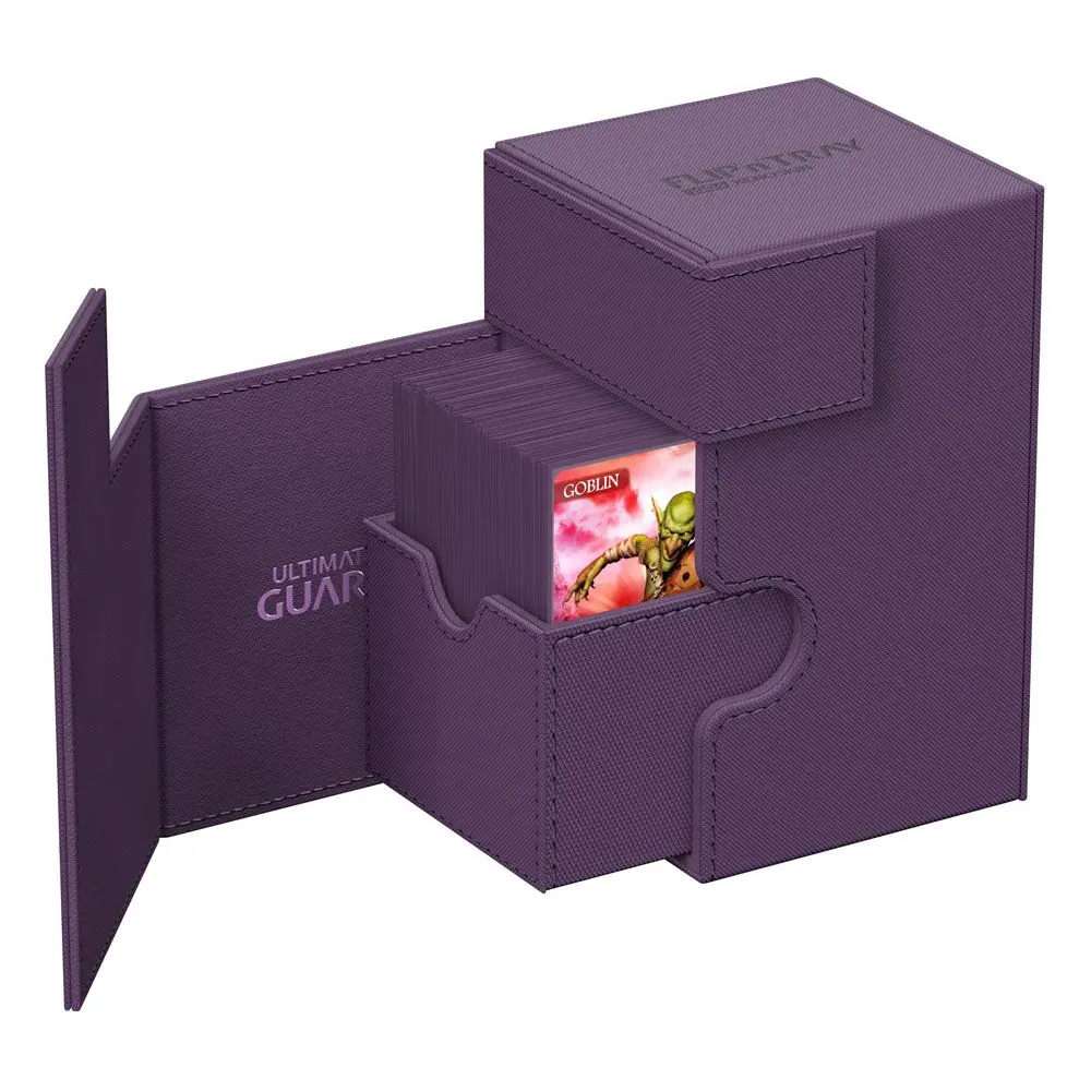 Ultimate Guard Flip`n`Tray 100+ XenoSkin Monocolor Purple - Pudełko na karty zdjęcie produktu